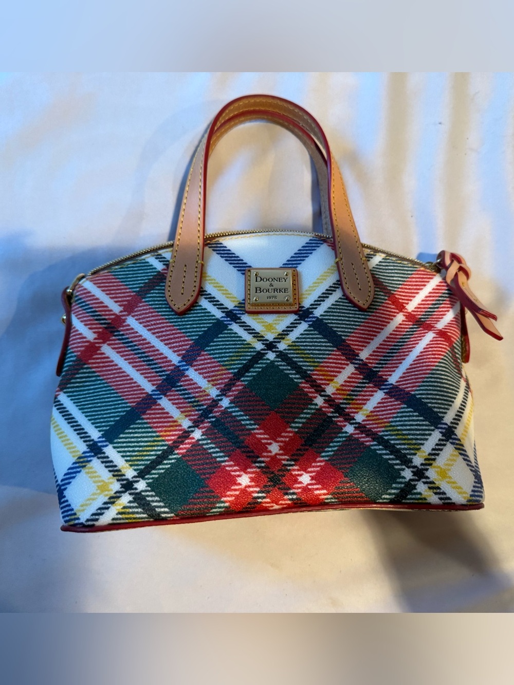 Dooney & Bourke Multicolor Plaid Mini Satchel
